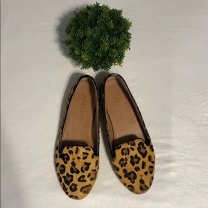 J. Crew Leopard print flats Size 7